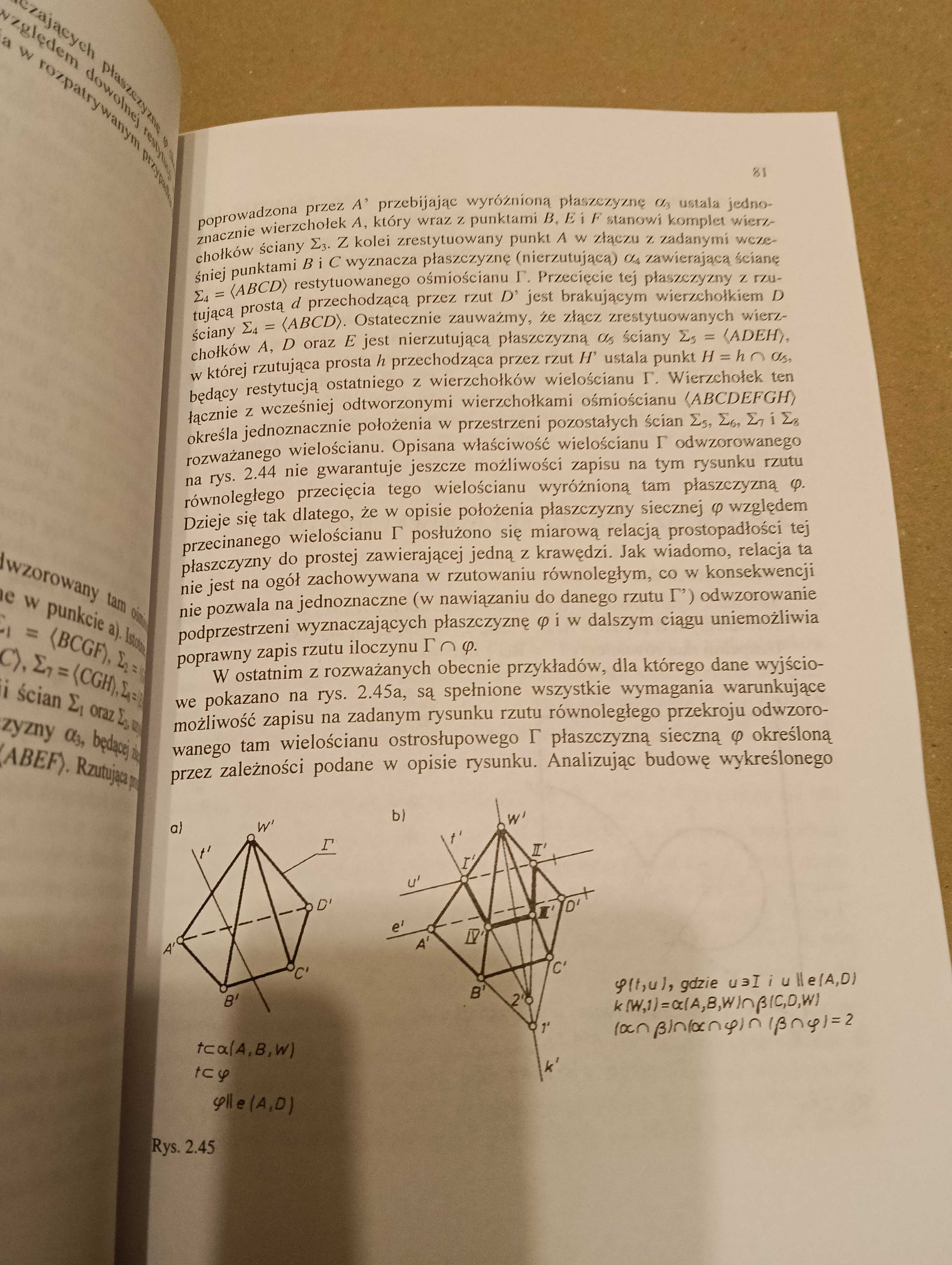 Geometryczne podstawy grafiki inżynierskiej Bogusław Januszewski 2 tom