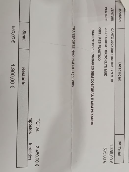 Sofa de canto venturi