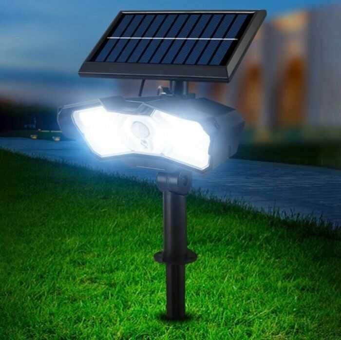 Lampa solarna z czujnikiem ruchu LED z pilotem