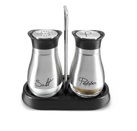 Zestaw Solniczka i Pieprzniczka stal nierdzewna  Premium JUVALE