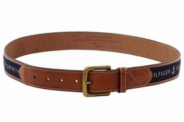 Tommy Hilfiger Новый 100% оригинал кожаный пояс США US 36 106см синий