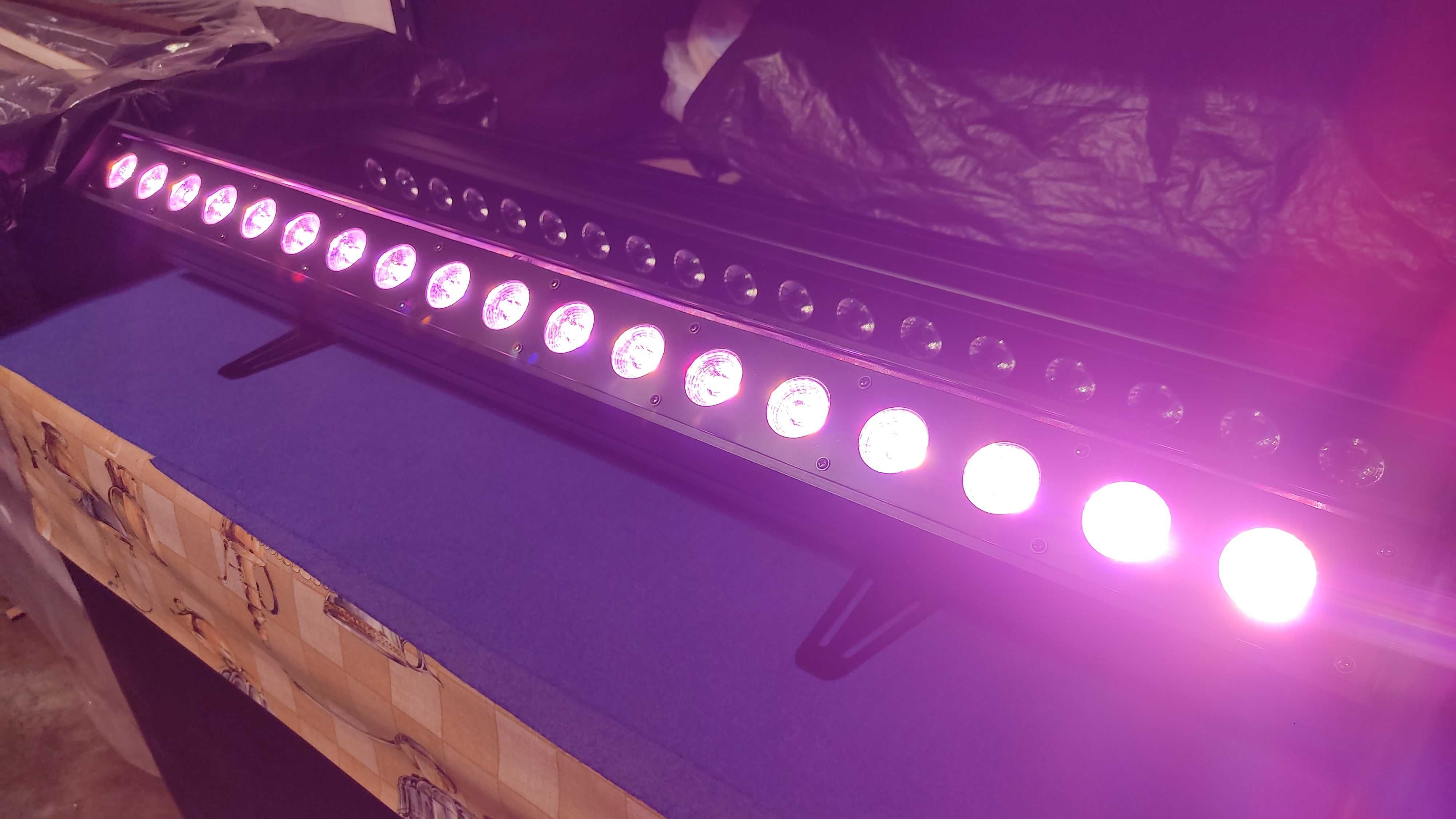 2x barras led 18x18W RGBWA+UV