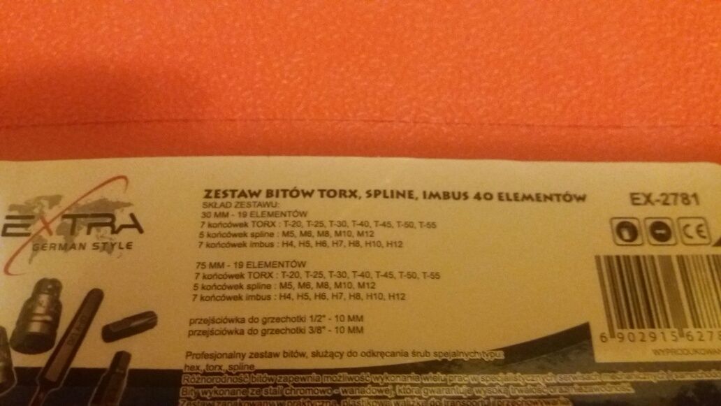 Zestaw kluczy torx