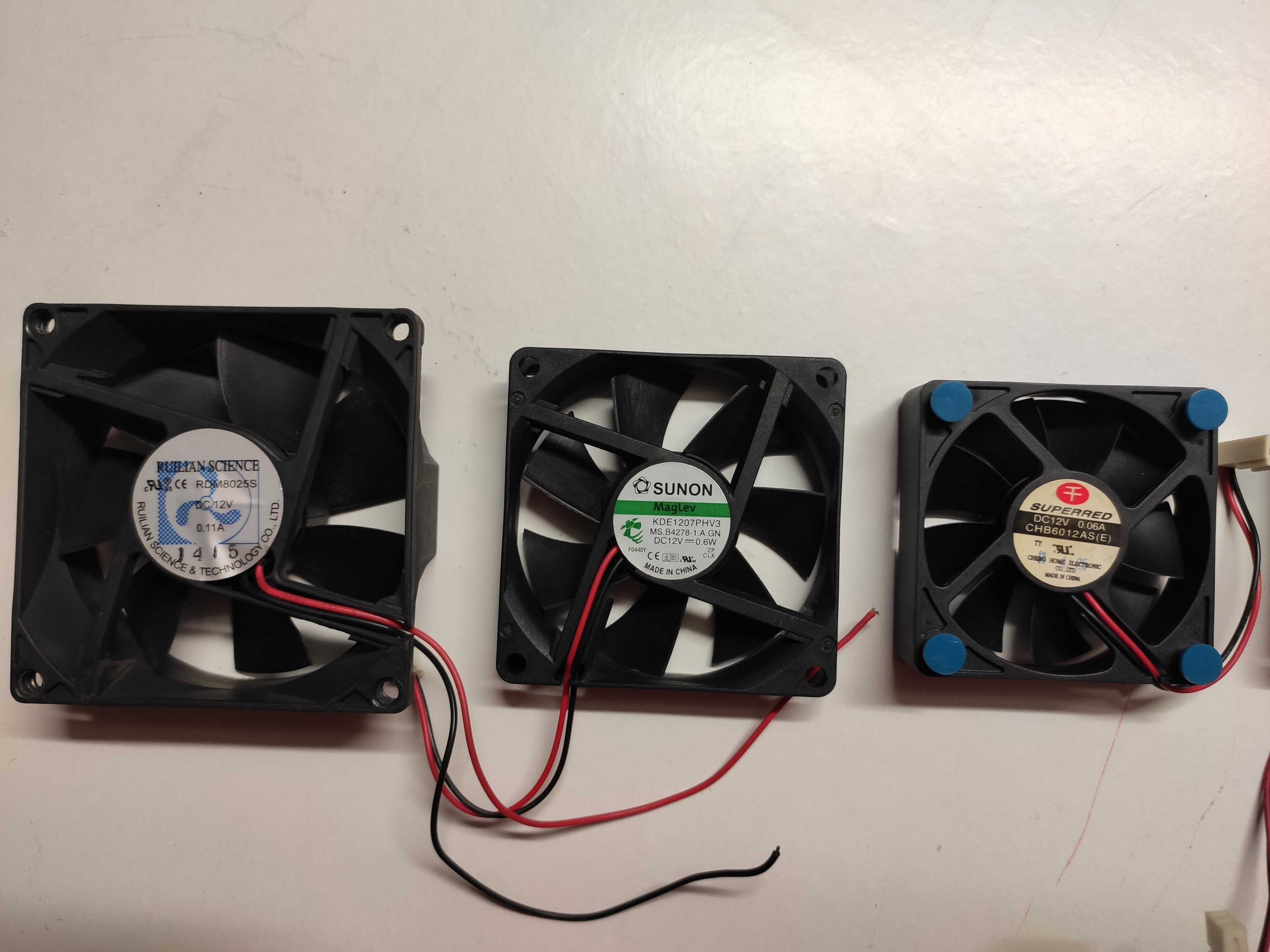 Ventoinha Arrefecimento de 12v | 5V | Cooler Case e CPU Fan (Vários)