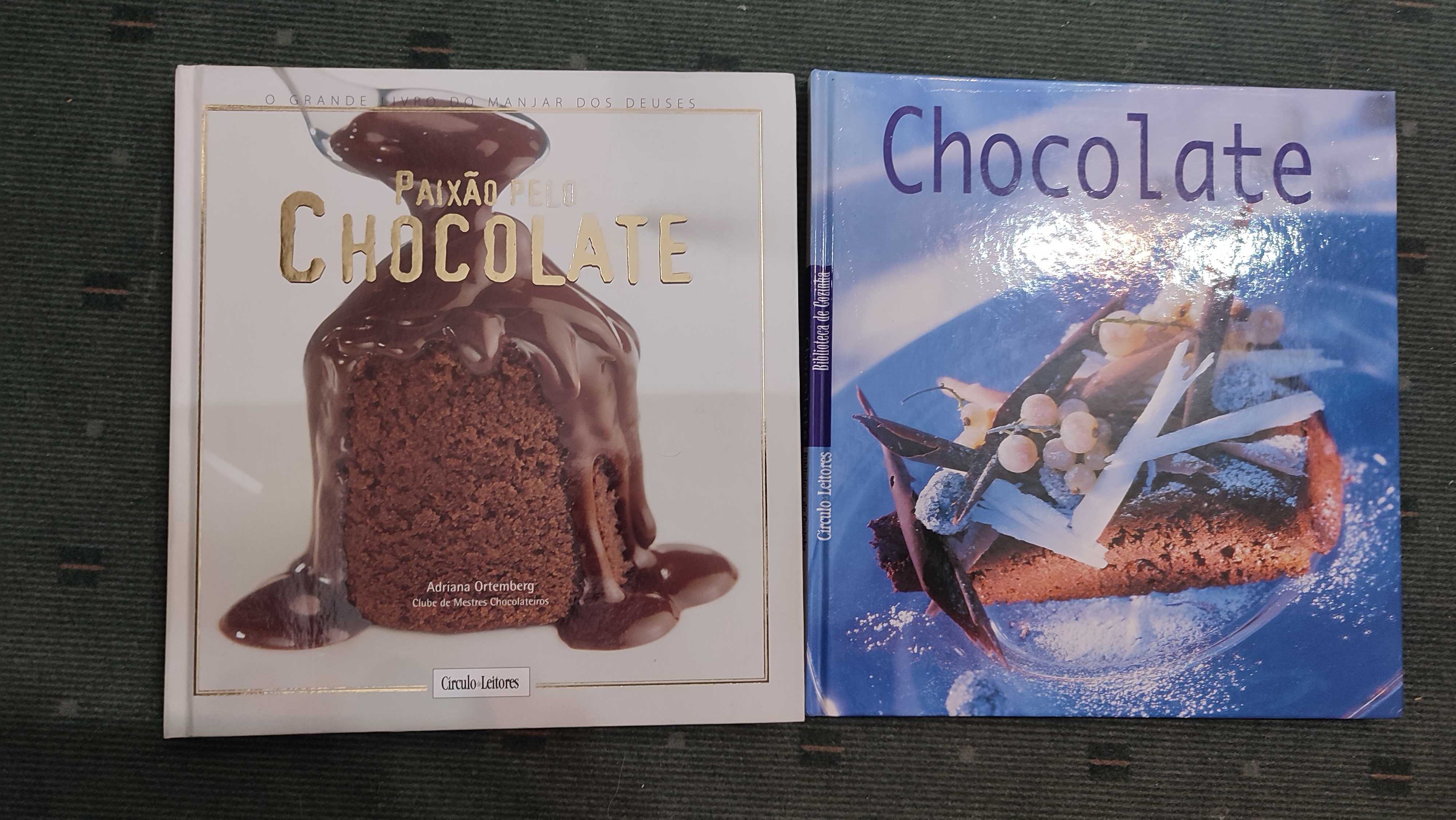 2 Livros de Culinária sobre Chocolate