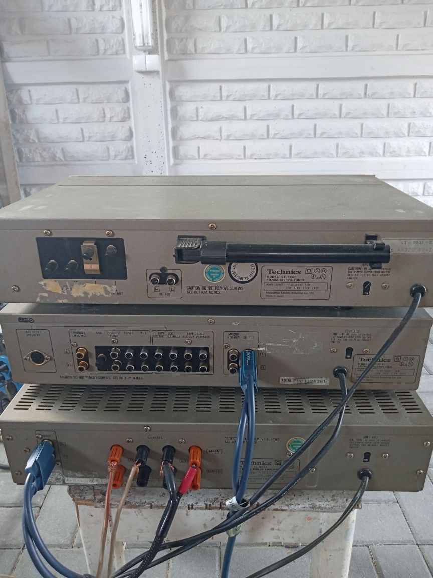 Wieża Technics -Przed wzmacniacz Końcówka mocy,Tuner