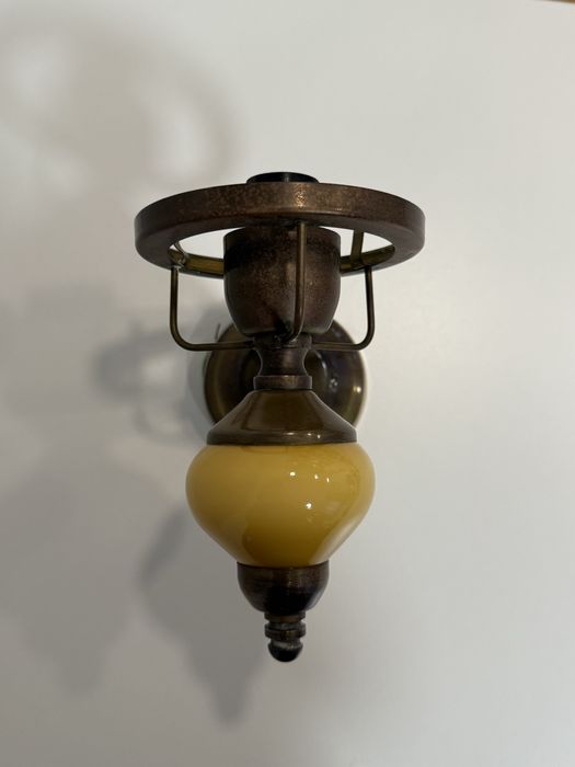 kinkiet mosiężny prl