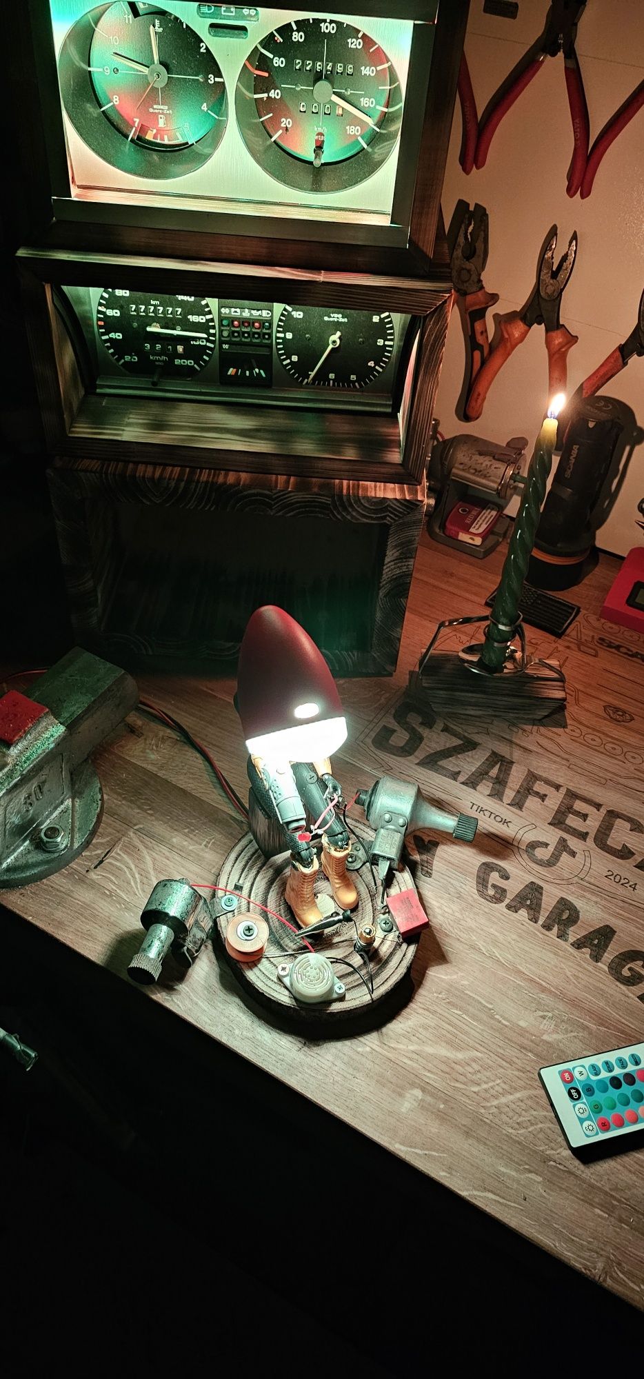 Lampka nocna diy samorobiona