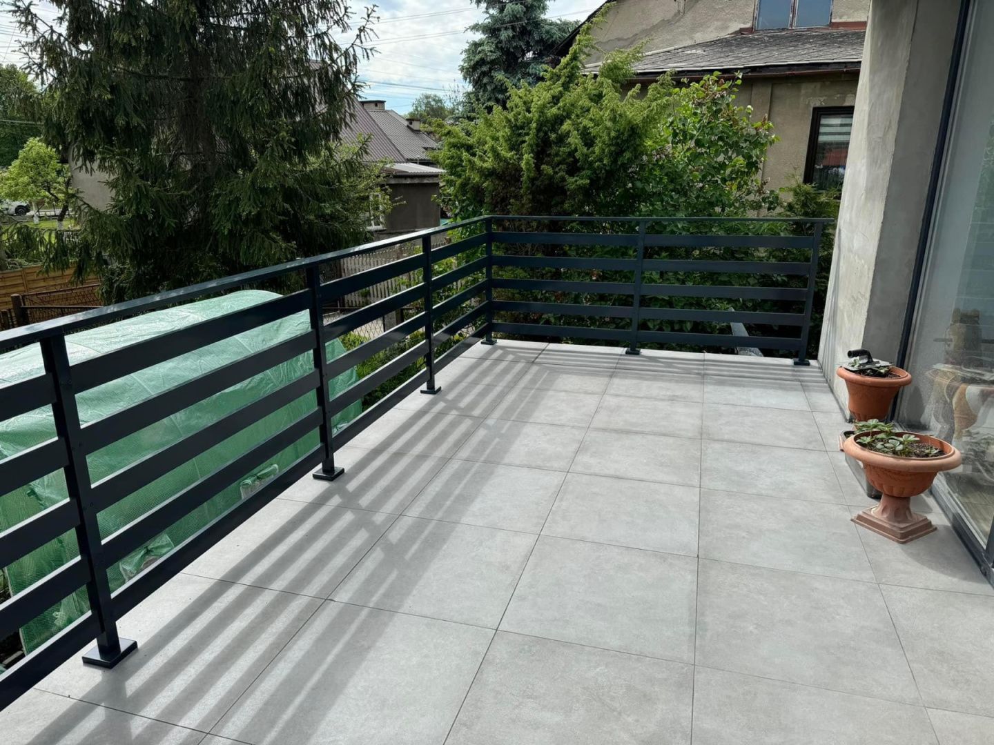Balustrada balustrady balkonowe balkonowa barierka malowana proszkowo