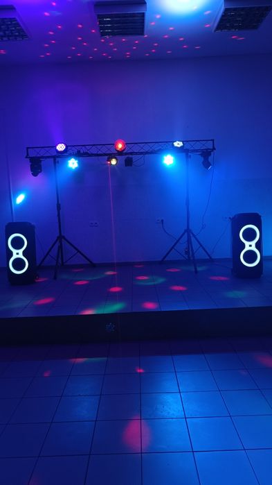 Wynajem nagłośnienie JBL + oświetlenie disco