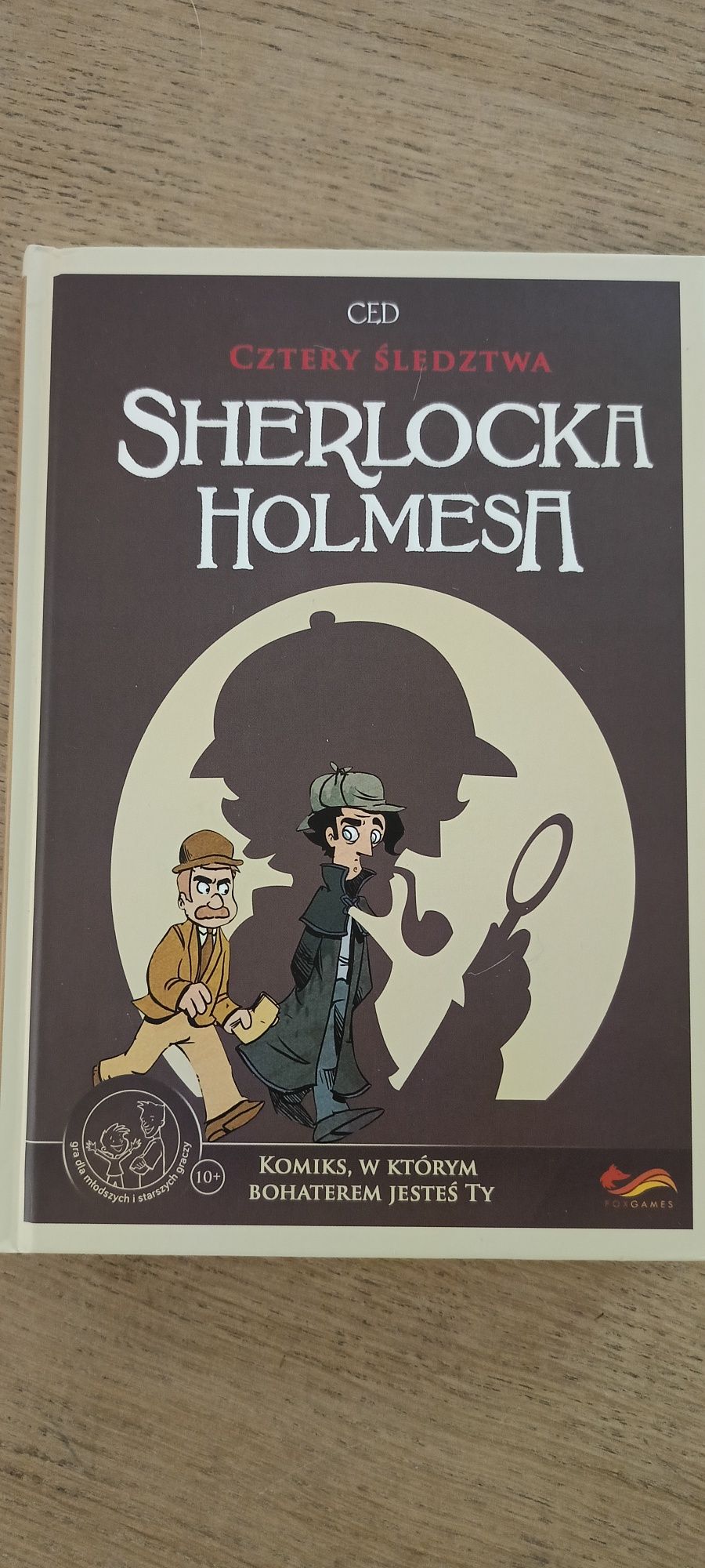 2 książki "Cztery śledztwa Sherlocka Holmesa" i "Tuzin tajemnic"