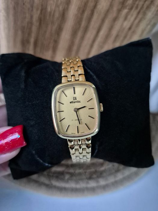 Piekny damski zegarek mechaniczny Atlantic