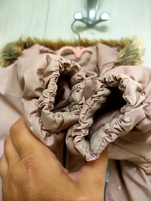 Комбинезон, шапка, перчатки Н&М на девочку  осень-зима 86 рост