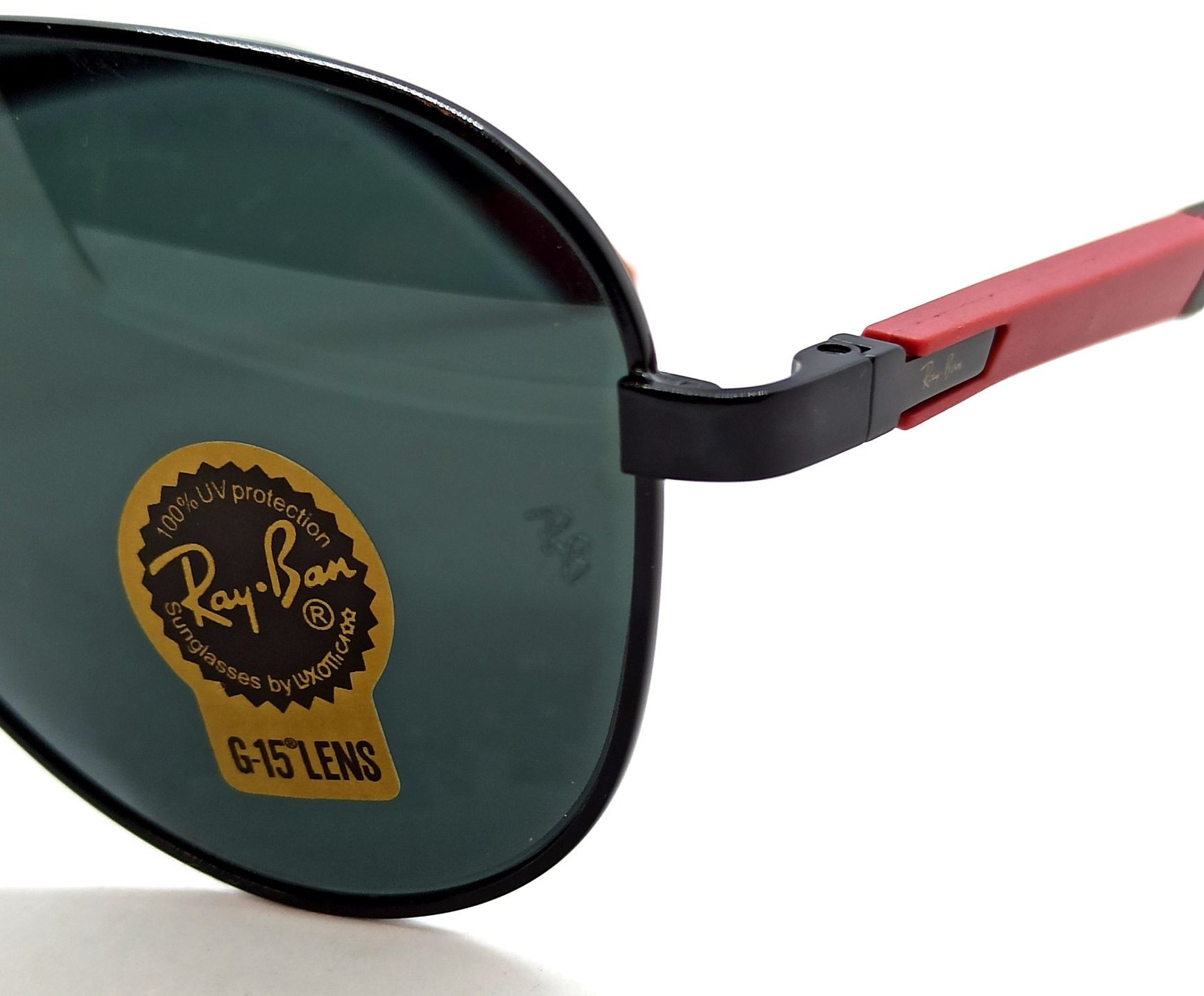 Ray Ban очки капли мужские линзы черные стекло в черном металле