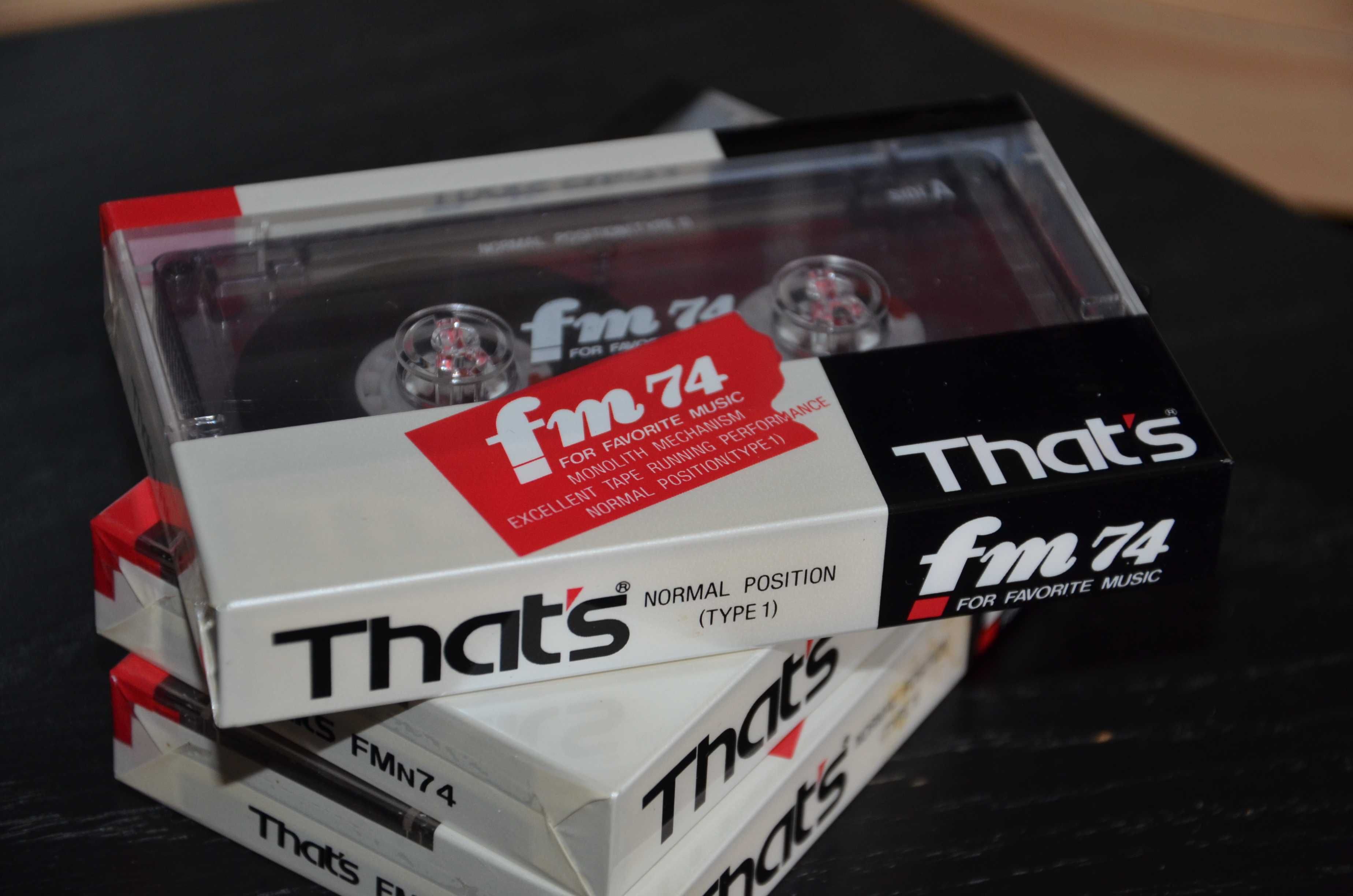 Раритетная коллекционная аудиокассета THAT'S FM 74 Made in Japan 1990