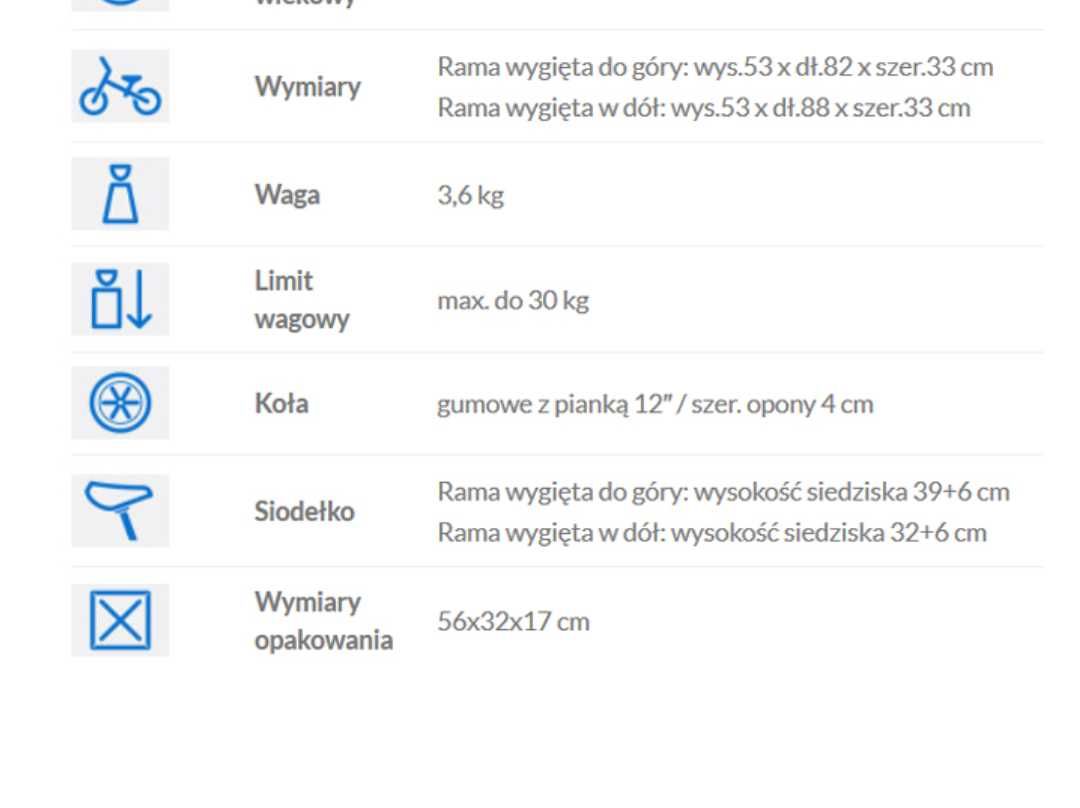 Rowerek biegowy drewniany