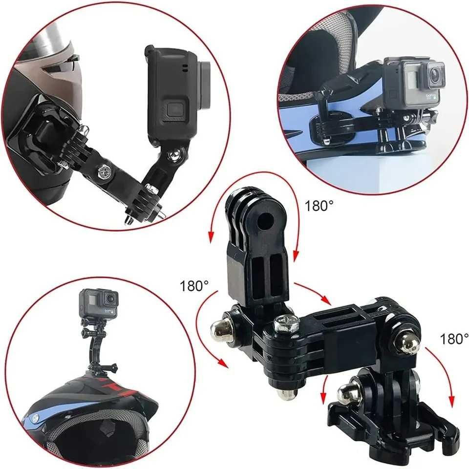 Przyklejany uchwyt na kask do kamer sportowych typu DJI GoPro