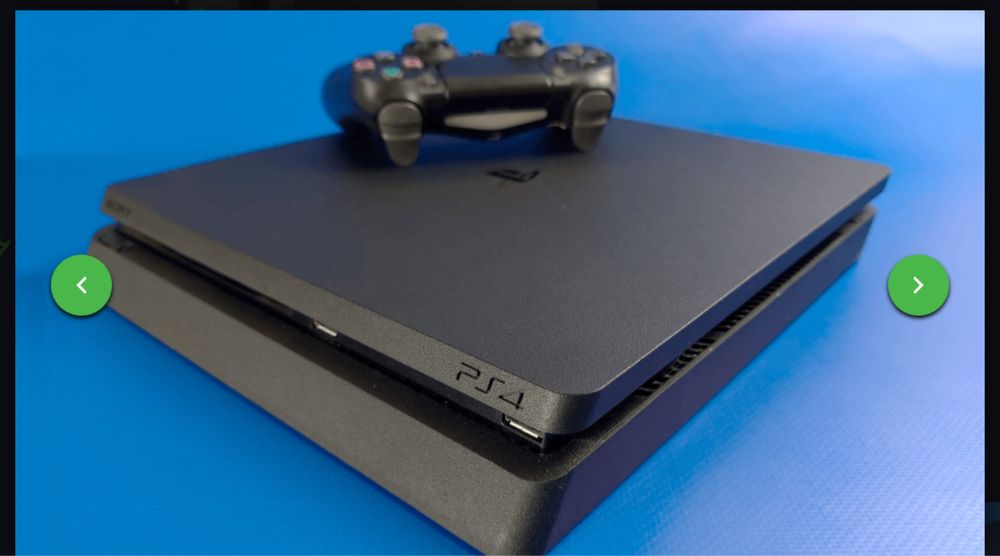 Sony Playstation 4 Slim 1 TB, 2 геймпада