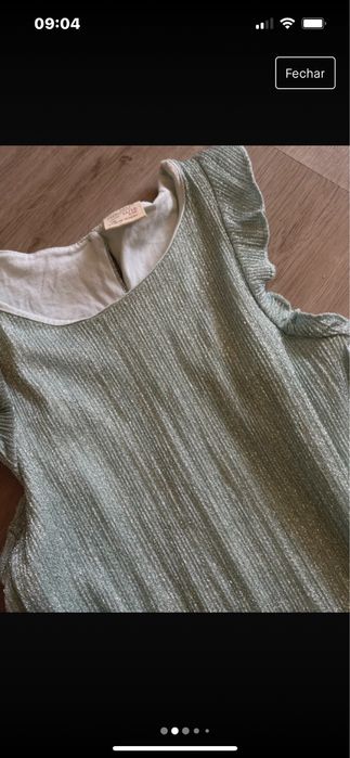Vestido brilho zara