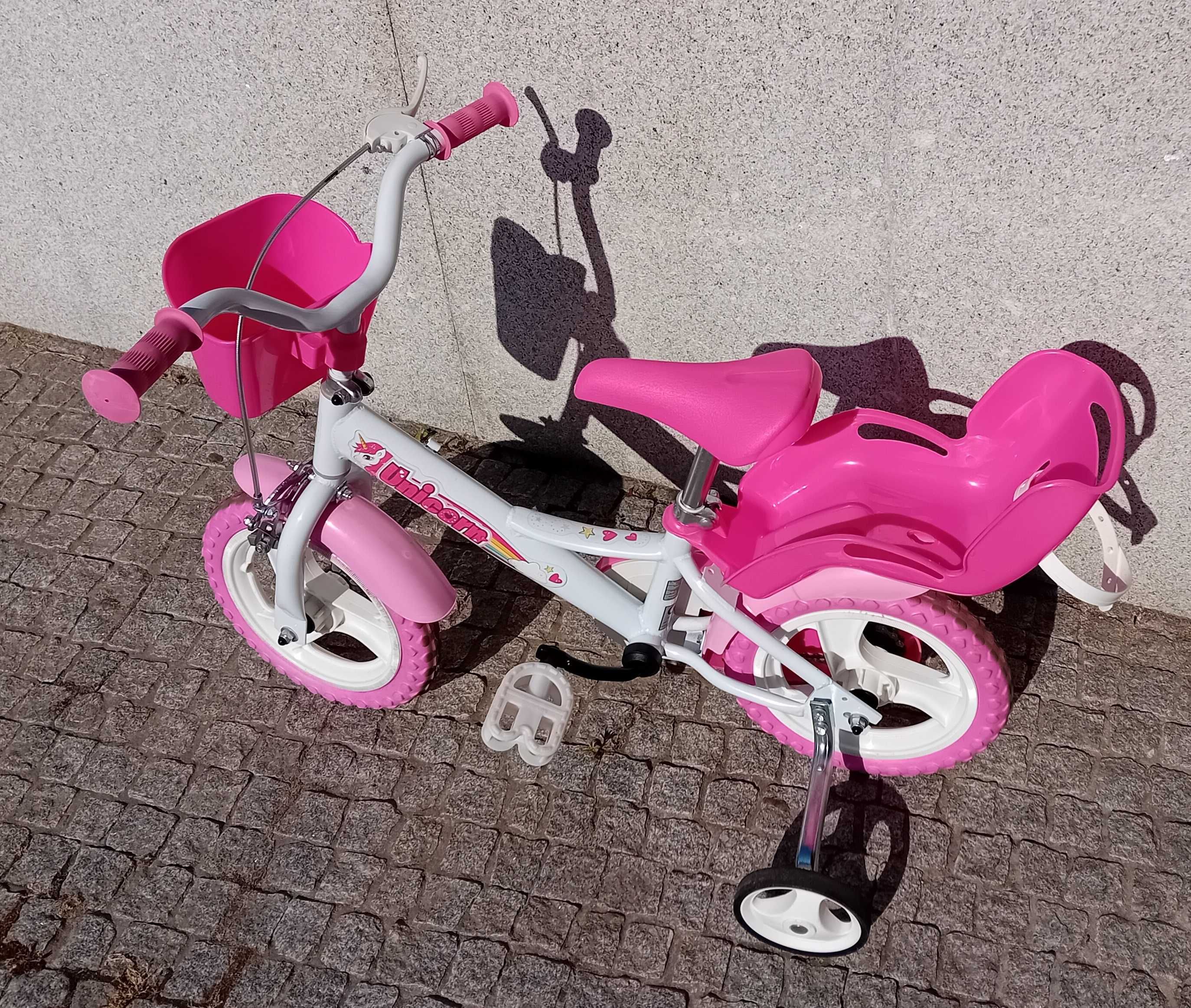 Bicicleta criança unicórnio roda 12
