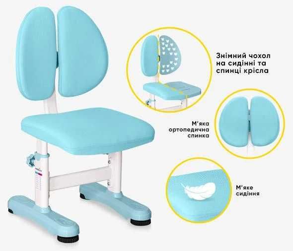 Набір парта для школярів, стільчик Mealux BD-28 Panda . Доставка0