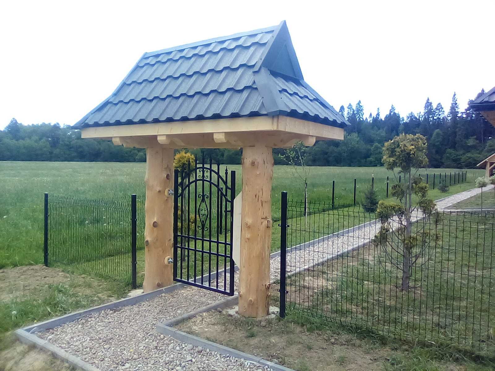 Deska Pane Daszek Drewniany Brama nad drzwi Regionalny Stylowy Stolarz