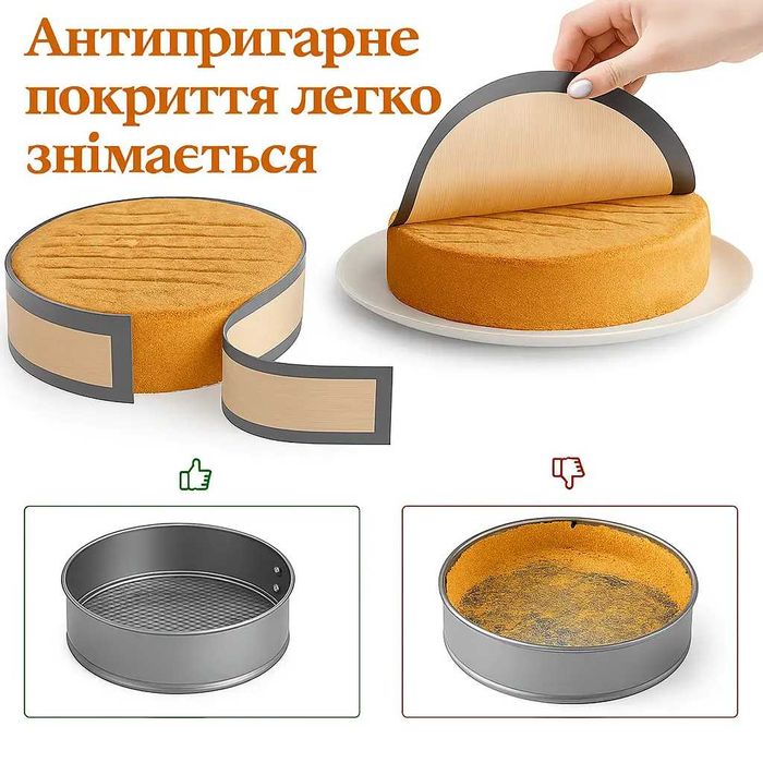 Антипригарна силіконова форма-килимок з бортиком для випічки