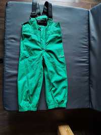 Spodnie przeciwdeszczowe  Trollkids Odda w kolorze zielonym , roz.110