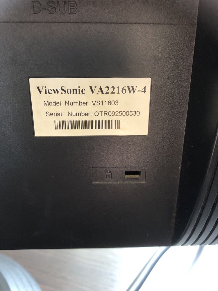 Monitor ViewSonic VA2216