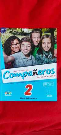 Companeros 2 komplet książka i ćwiczenia język hiszpański LO