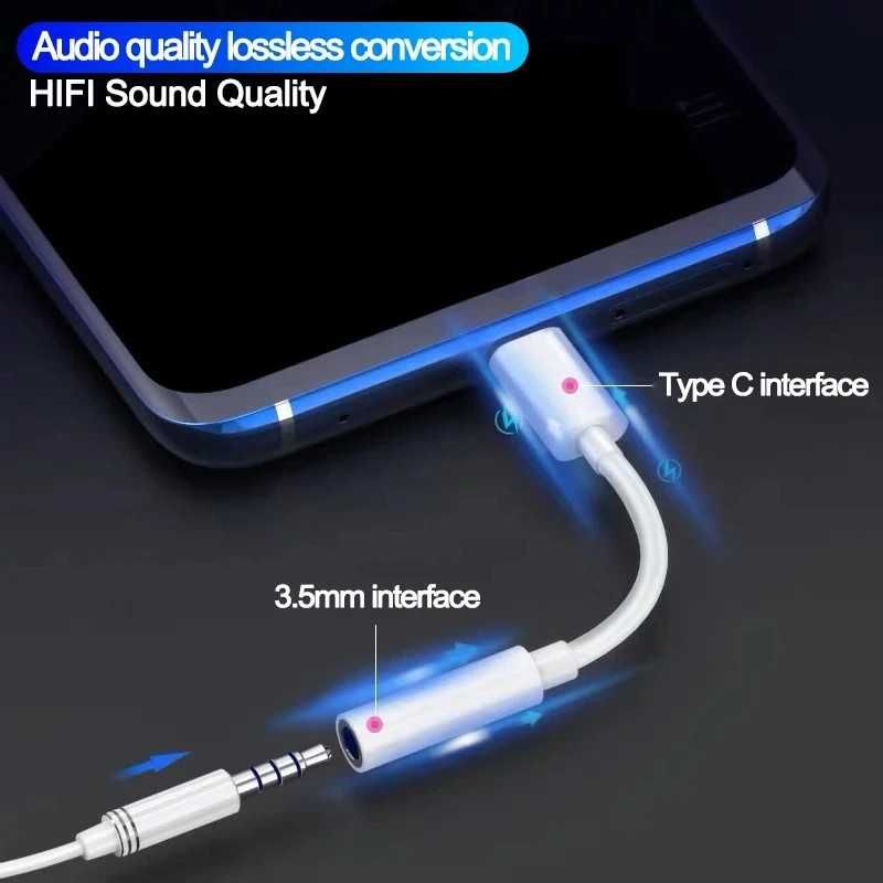 Uniwersalny Adapter typu C do 3.5mm Aux
