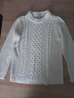 Sweter biały damski