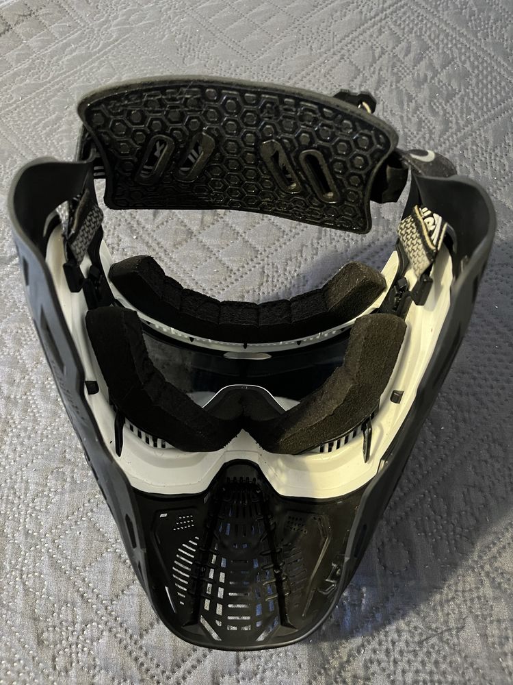 Mascara de Paintball HK SLR White Google - Trooper Lentes pretas