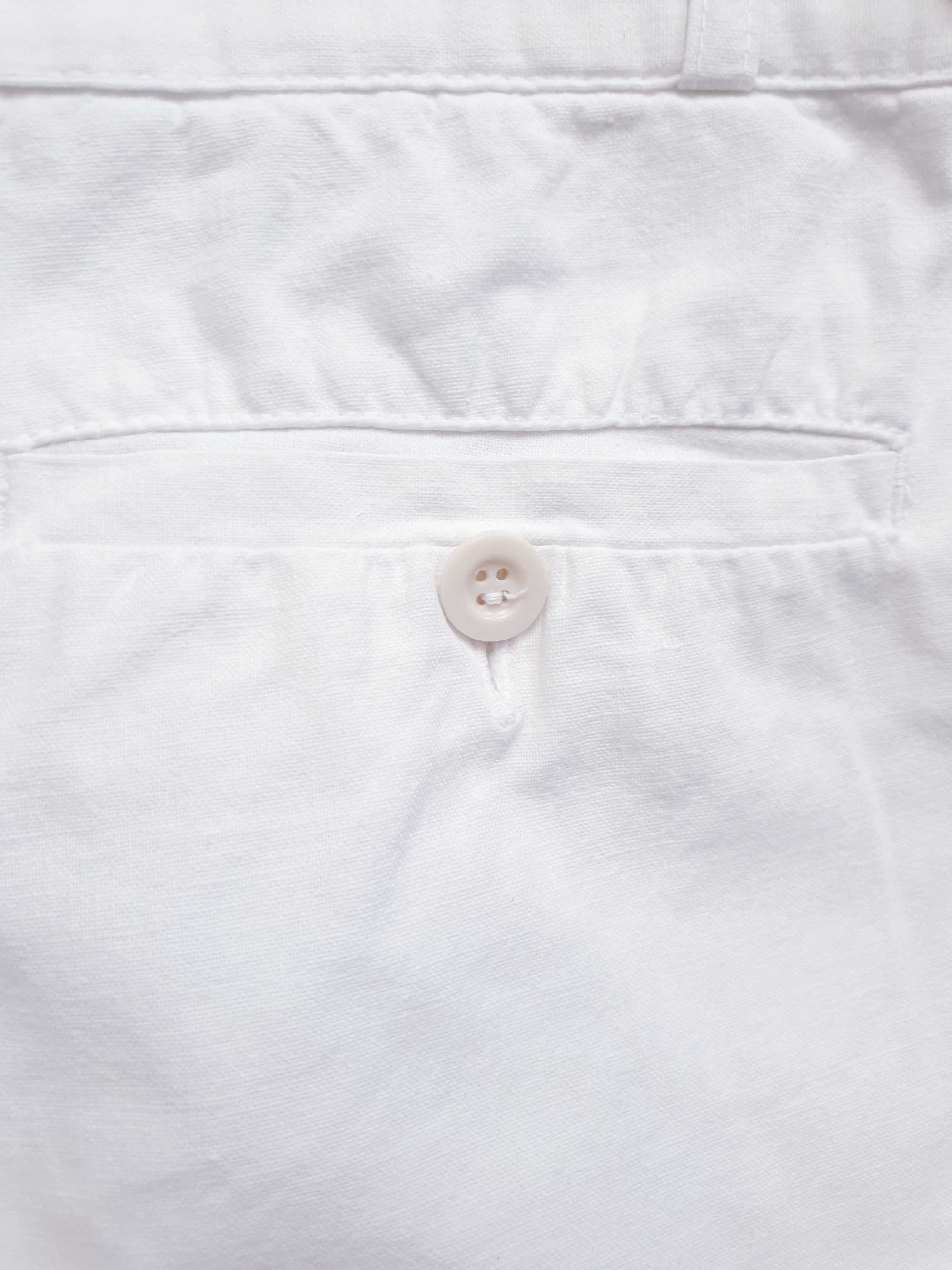 Białe bawełniane spodnie chinosy vintage Levo Jeans 38 40