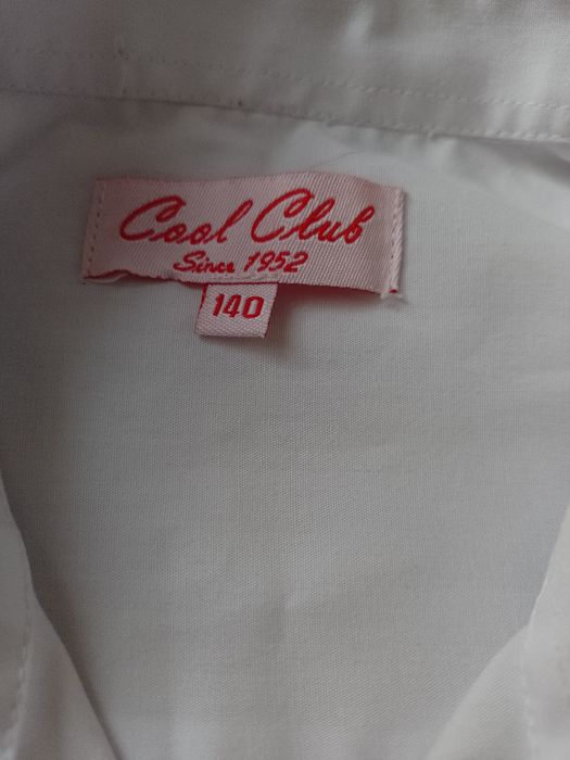 Koszula biała  140cm CoolClub