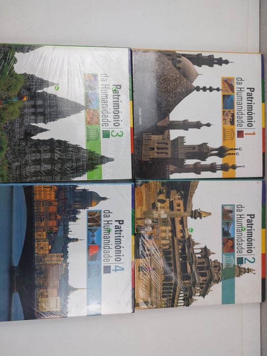 Coleção de 6 livros sobre o património da humanidade
