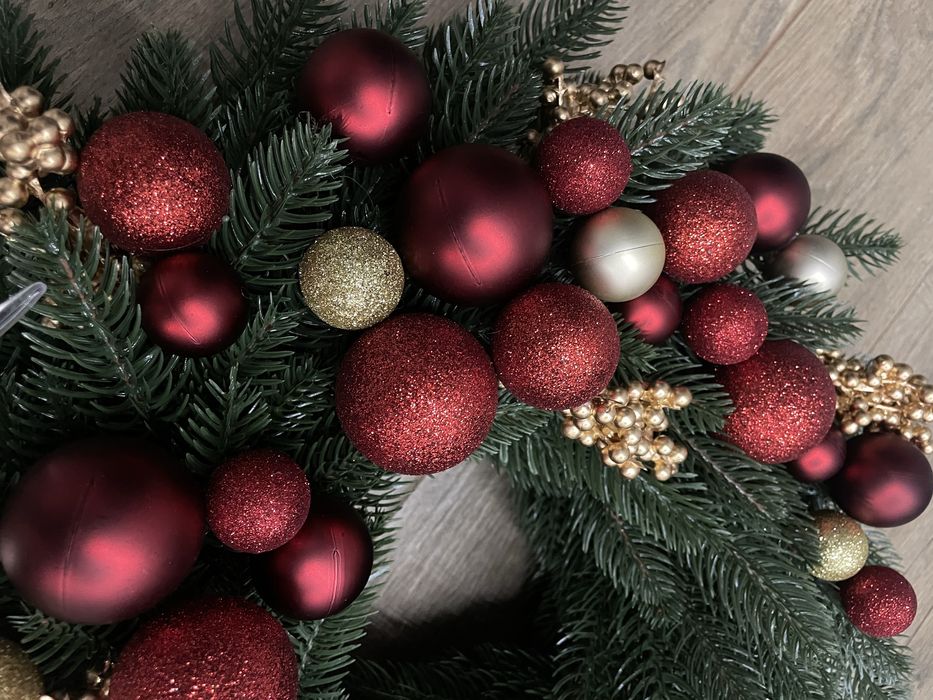 Різдвяний вінок , новорічний вінок великий