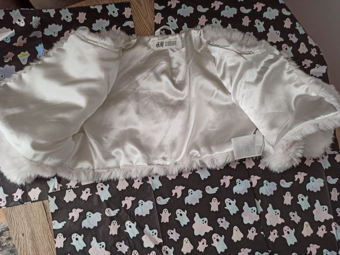 Bolerko z futerkiem. 122/128 H&M