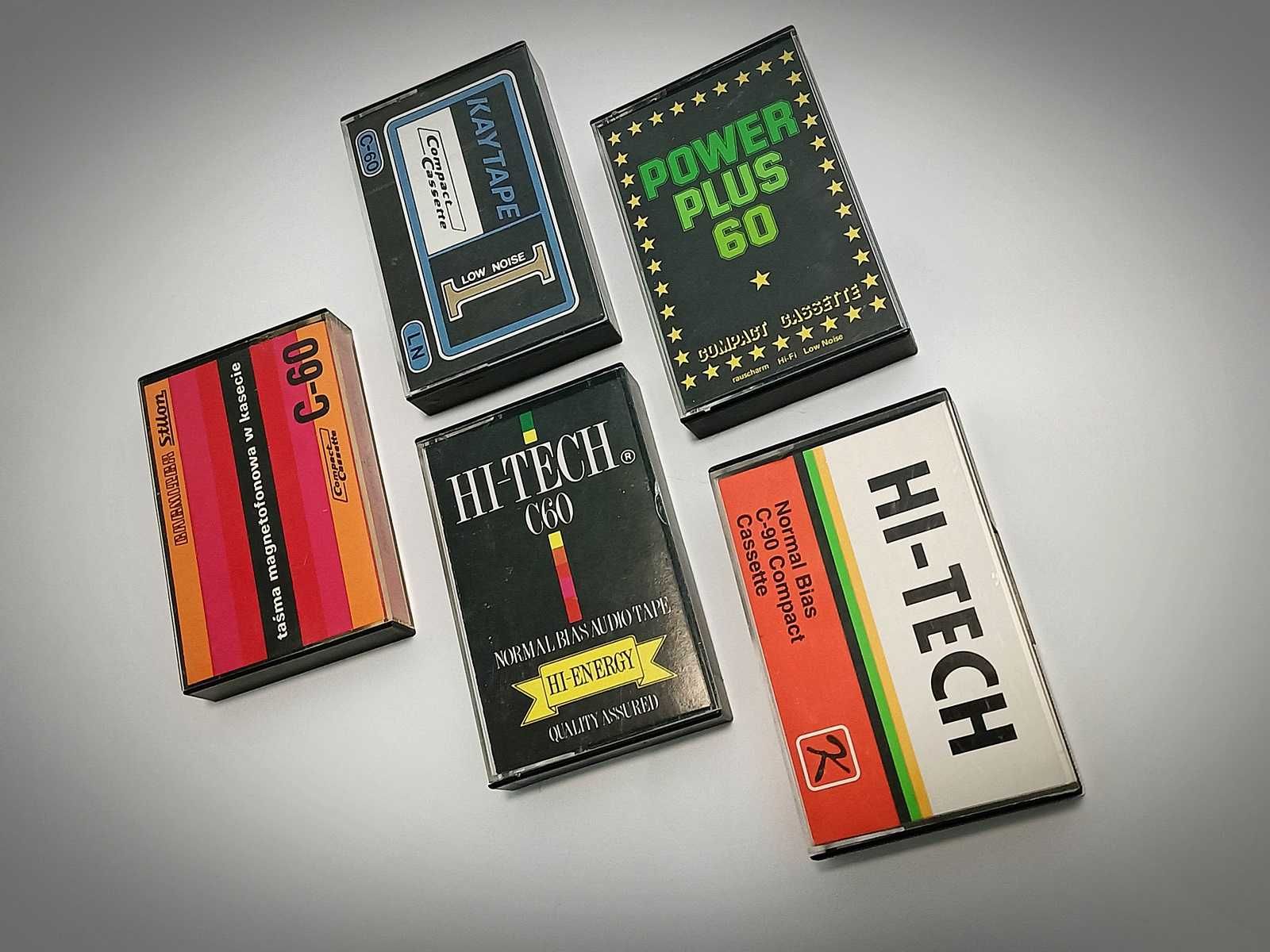 5 vintage kaset magnetofonowych (cena za komplet)