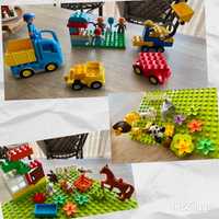 Lego duplo пластина звіри чоловічки та машинки