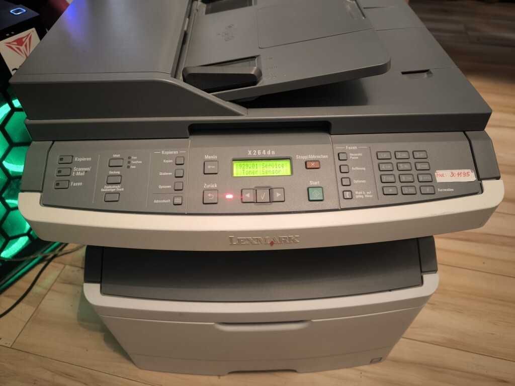 Laserowa drukarka LEXMARK X264DN MONO!