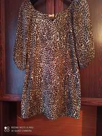 Платье тигровое женское