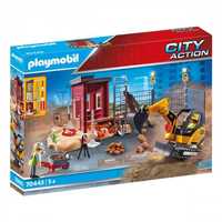 Playmobil 70443 Мини-Экскаватор со строительной секцией