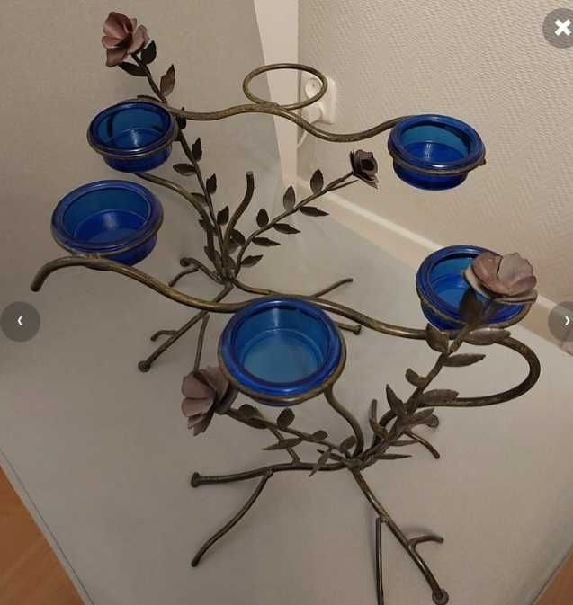 świecznik na 6 szt świeczek tealight