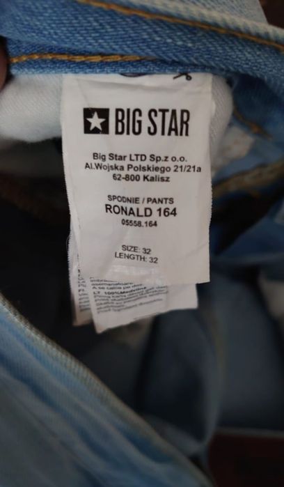 Męskie spodnie jeansowe Big Star