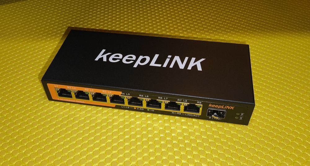 Ethernet Switch keepLINK KP-9000-9XH-X на 8 портів 2.5G & SFP+ 10G