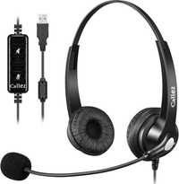 Callez C502 Słuchawki przewodowe z mikrofonem Call Center ZESTAW USB