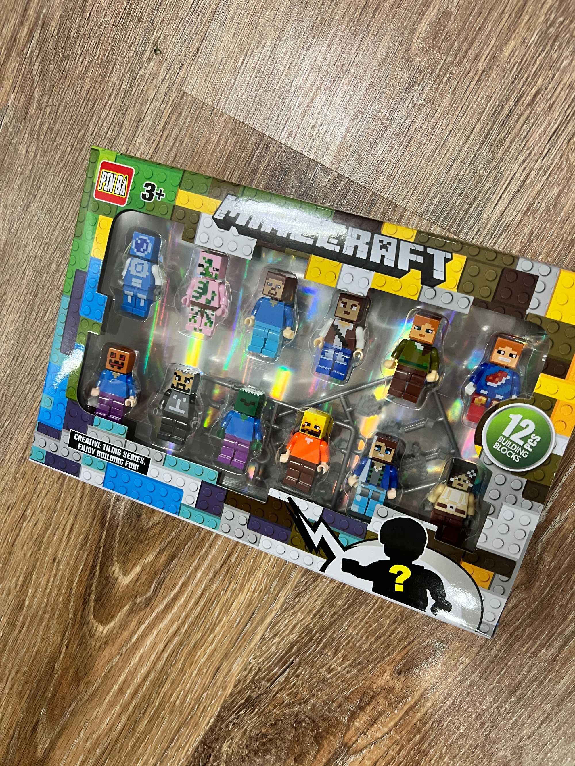 -=Promocja=- Zestaw Ludzików Minecraft 12 szt klocki akcesoria bedrock