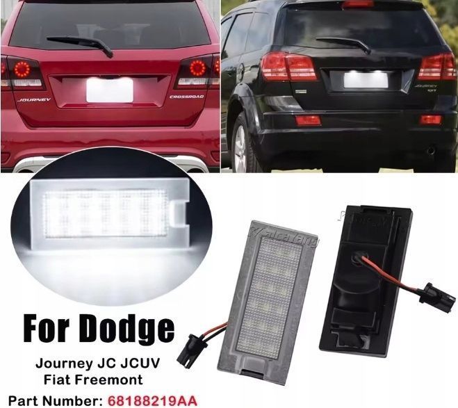 lampki led tablicy rejestracyjnej kpl tuning dodge journey fiat freemont