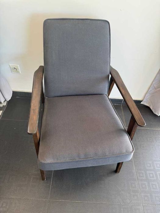 Fotel Lisek Śnieżnik PRL Design Odrestaurowany